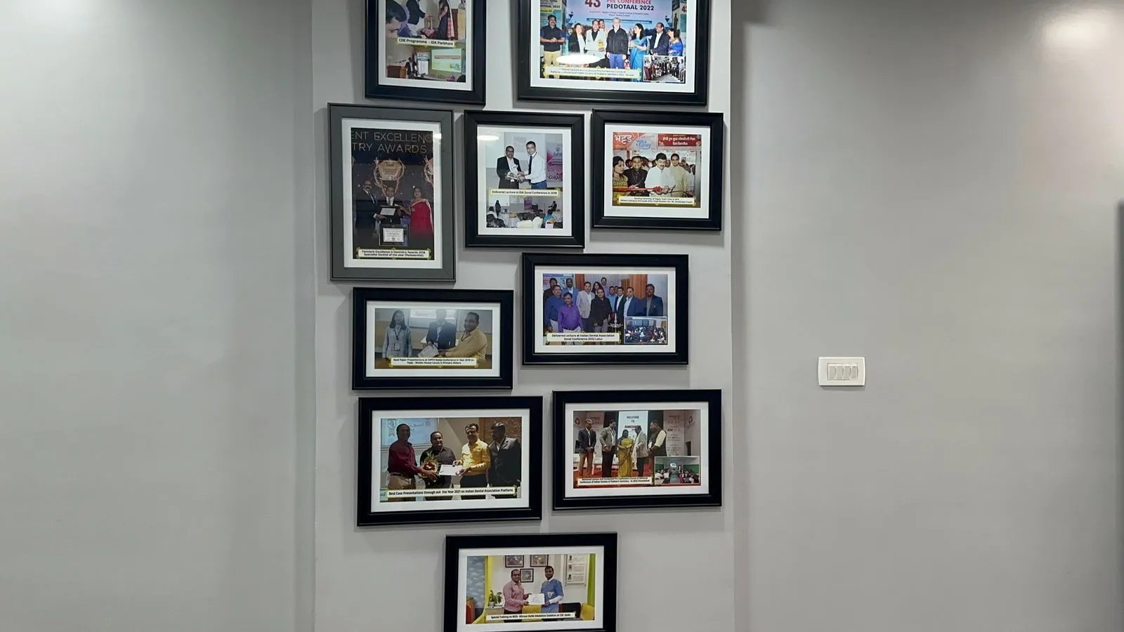 Clinic Awards Wall
